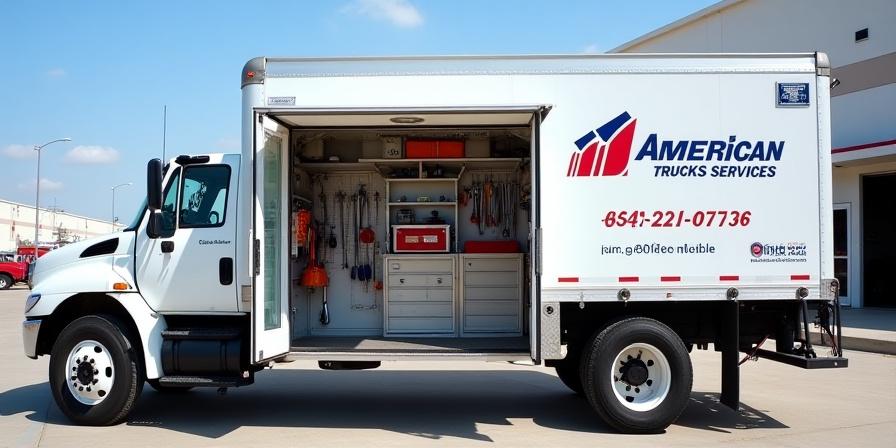 American Trucks Services mobile service vehicle equipped with tools